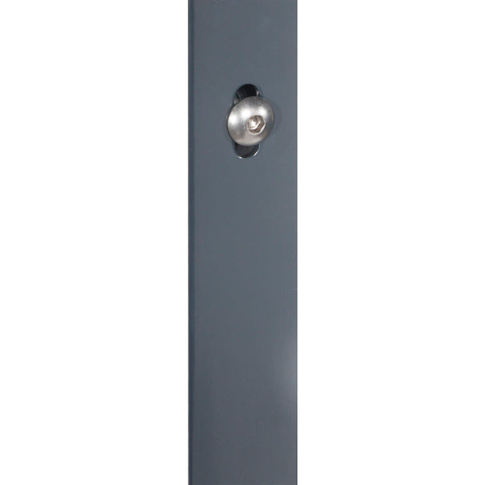 Flachabdeckleiste 40/5 mm für Zaunpfahl Profi