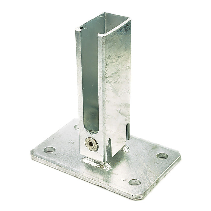 Aufsteck-Dübelkonsole verstellbar für Pfosten 60x40 mm