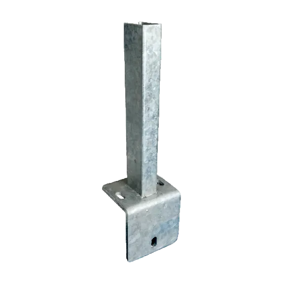 Aufsteck-Winkeldübelkonsole für Pfosten 60x40 mm, Höhe 300 mm