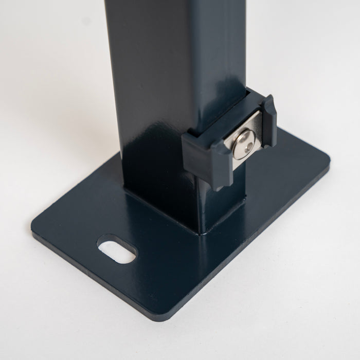 Zaunpfahl Standard mit Punkthalter und PVC-Kappe