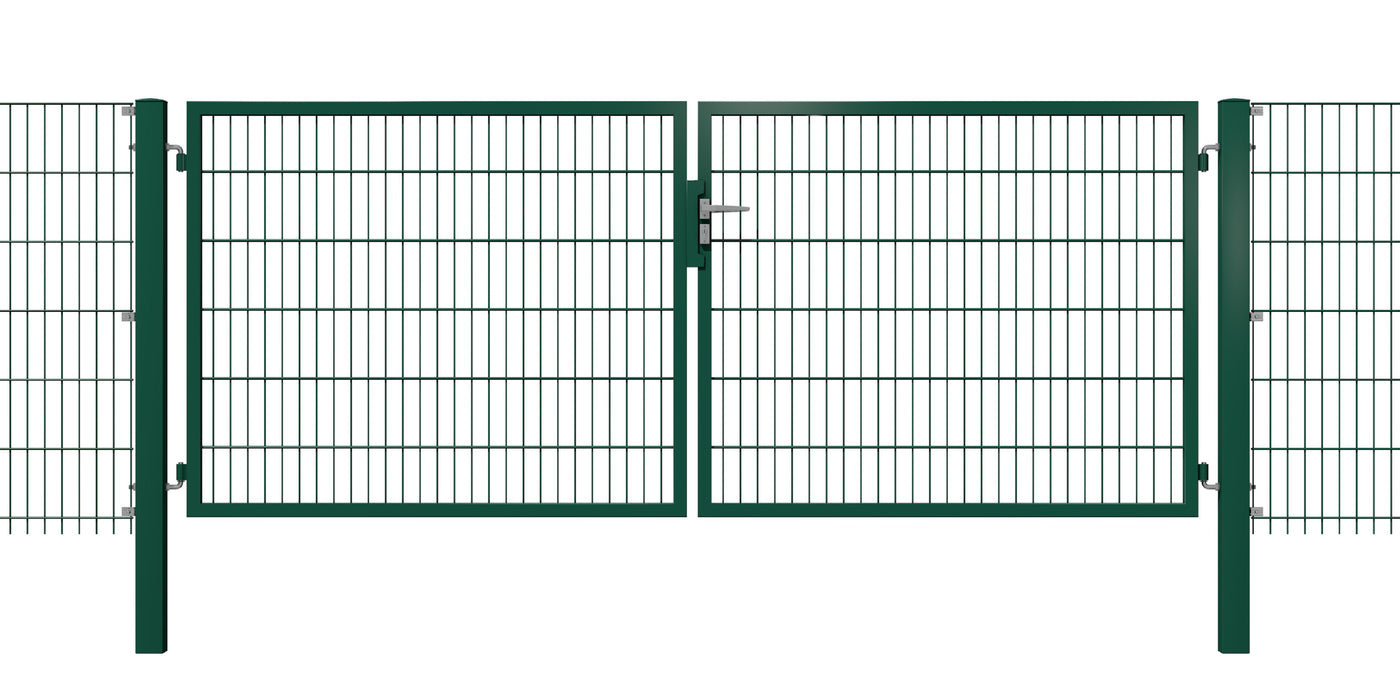 Zauntor Standard 2-flg. mit Doppelstabfüllung