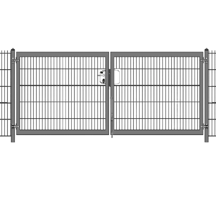 Zauntor Profi 2-flg. mit Doppelstabfüllung