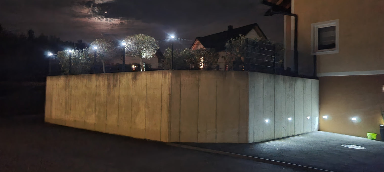 H+S LED-Kappe Solar für Pfosten 60x40 mm